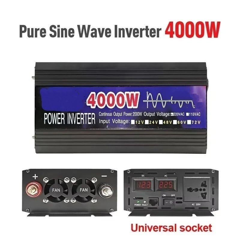 Convertisseur onde sinusoïdale 12V 220V 4000W pour installation solaire - 2
