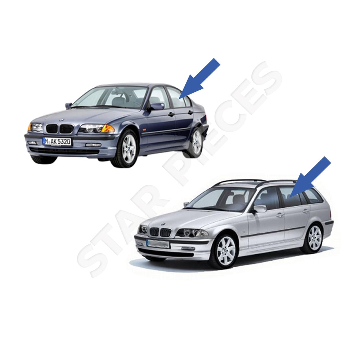Alzacristalli Posteriore Per Bmw Serie 3 E46 1998-2005 Meccanismo - Foto 5