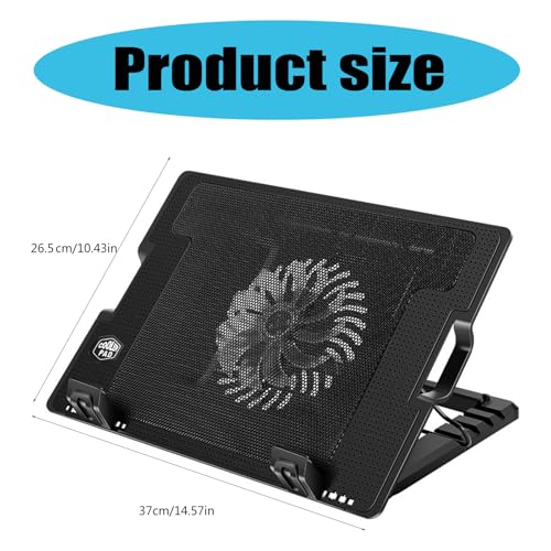 Base para portátil con ventilador silencioso y dos puertos USB miniatura 6