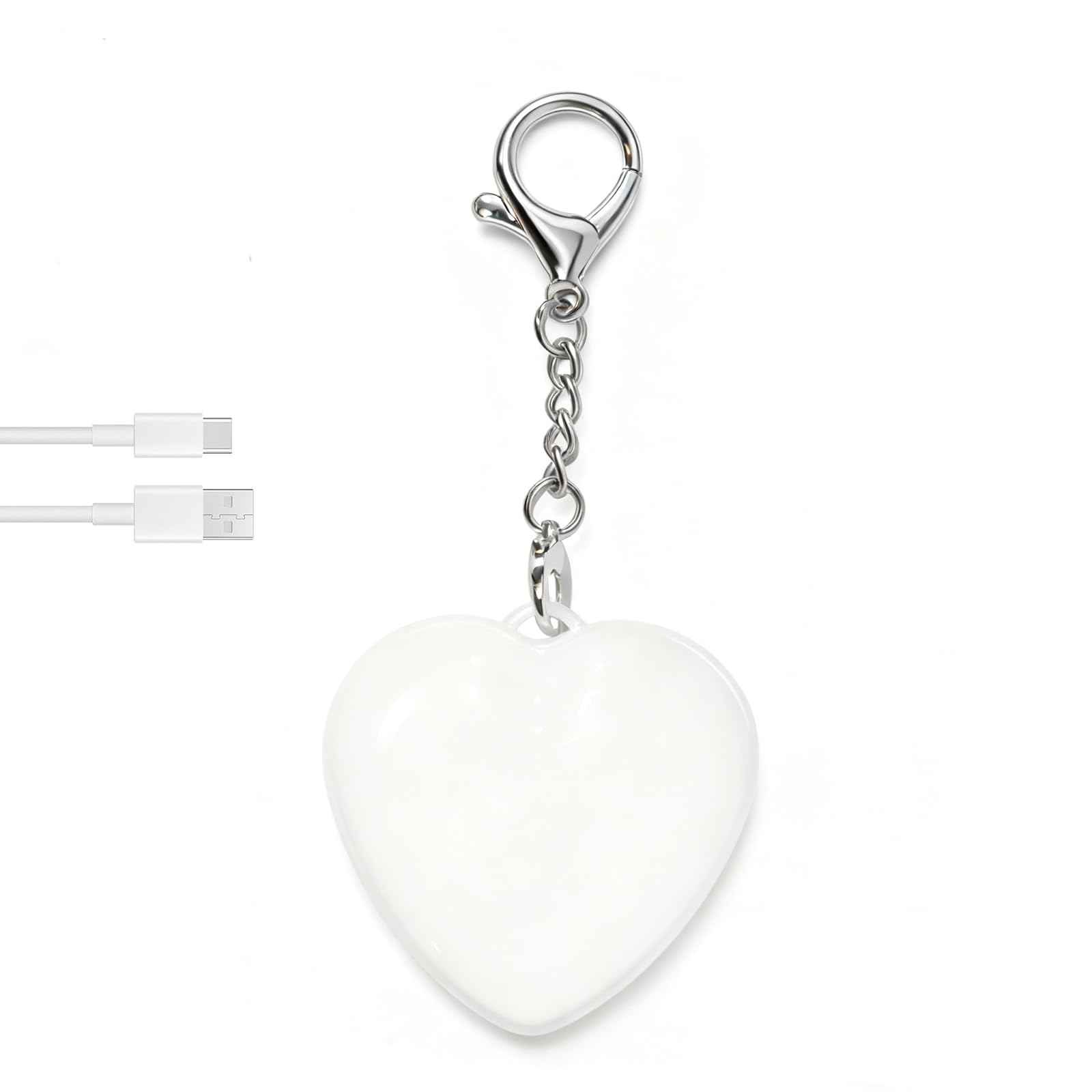 Purse Light Heart Handbag Light, Automatic Sensor Touch Love Purse Lights, Portable Rechargeable Night Light, Gift for Women Mother Girls Friends (1