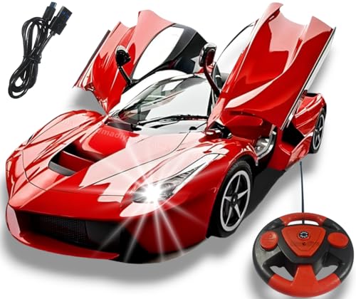 Umadiya® Rechargeable Remote Control Sports Car with Openable Doors Rc Car with Led Lights for Kids Super Sports Car for Kid High Speed Rc Car Toy Big Size 3-10 Years Old Kids,Multicolor Umadiya® Rechargeable Remote Control Sports Car with Openable Doors Rc Car with Led Lights for Kids Super Sports Car for Kid High Speed Rc Car Toy Big Size 3-10 Years Old Kids,Multicolor