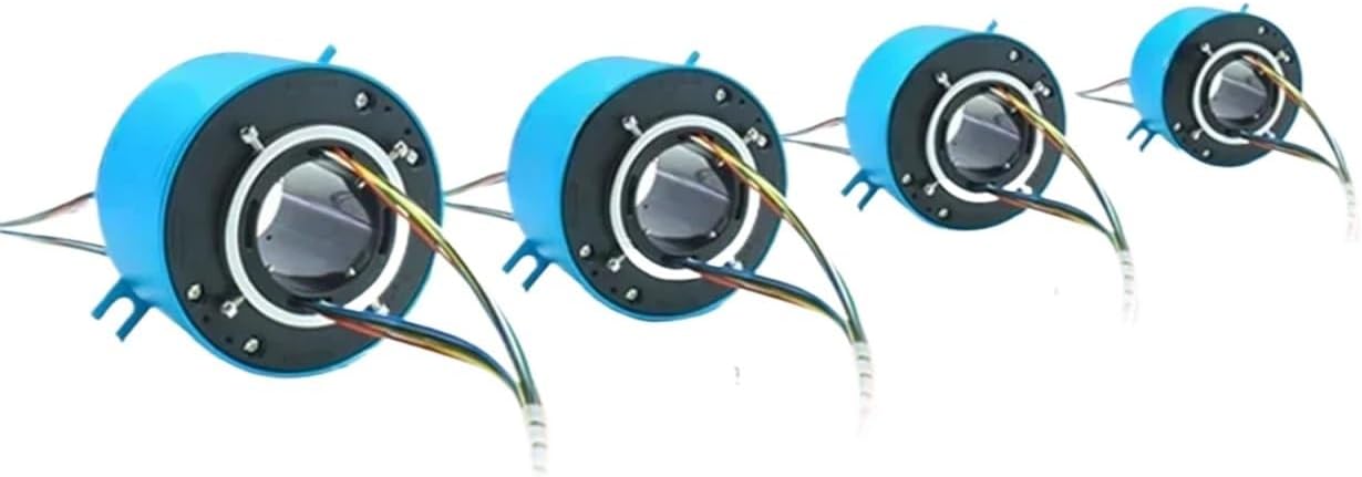 1PCS 6/12/18wires, 2/5/10A，ID5/8/10/12.7/20/25.4/30~60mm,OD22~130mm Through Hole/Bore Slip Ring，Electric swivel slip ring(30x86mm 12CH 10A)