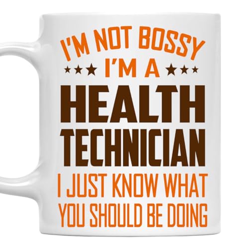 MONIZILUCKY I'm Not Bossy, I'm a Health Technician Mug 11Oz