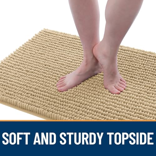 Image of OLANLY Dog Door Mat for Muddy Paws 30x20, Extra Absorbent Chenille Mud Mat