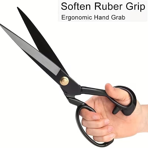 Professional Fabric Scissors, Sewing Scissors for Cutting Clothes with Sharp Stainless Steel Blades - Tailor Scissors for Fabric, Leather, Raw Materials & Crafting - 1