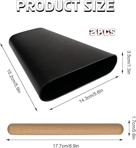 Miniatura 2 de Instrumento de percusión de 6 pulgadas CowBell Metal cencerro con mazo de madera fabricante de ruido musical kit de mano