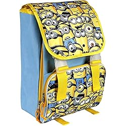 CUCUBA Minions School Bag Mochila con regalos gratis (maletín con banda elástica, portalápices, bolígrafo retráctil)