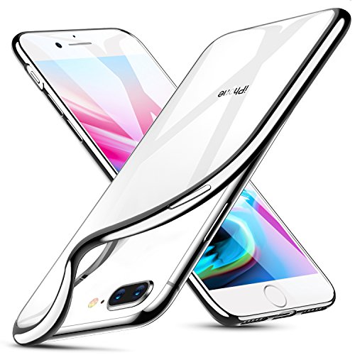 ESR iPhone 8 Plus Case, iPhone 7 Plus Case,Slim iPhone 8 Plus Clear Soft TPU Cover with Electroplated Frame for 5.5