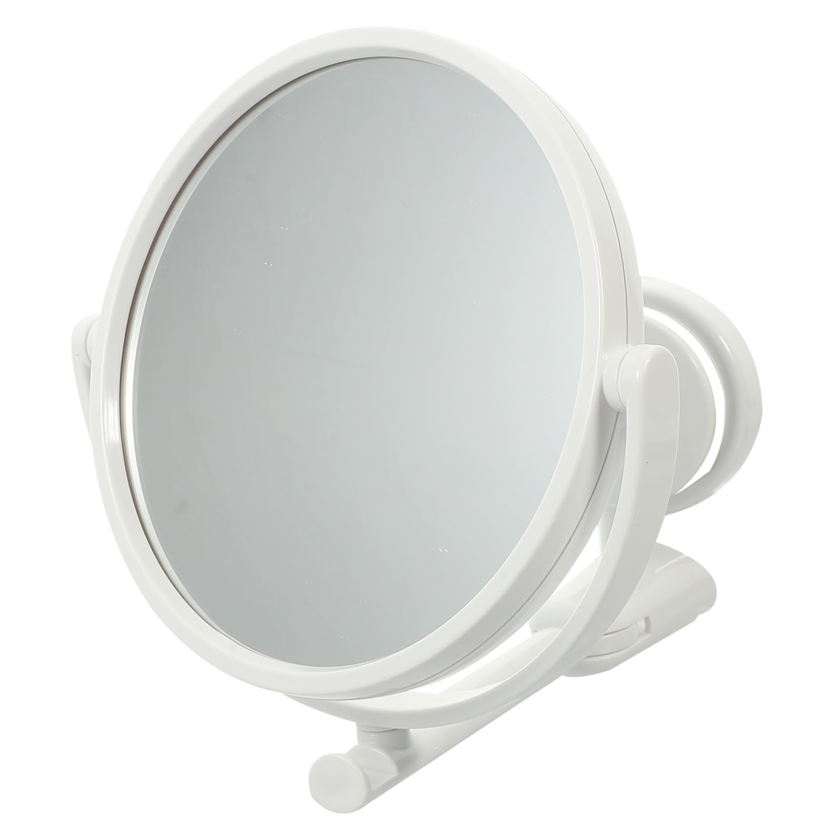 Bathroom Folding Rotating Mirror Punch-Free Wall-Mounted Makeup Mirror Round Foldable Design for Easy Use for Bathroom and Vanity