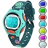 GUUMUXIN Reloj Digital para Niños, Reloj Deportivo con 7 Luces Indicadoras de Color, Pantalla de Reloj Acrílica, Resistente al Agua hasta 3 ATM, Reloj de Pulsera para Niñas y Niños