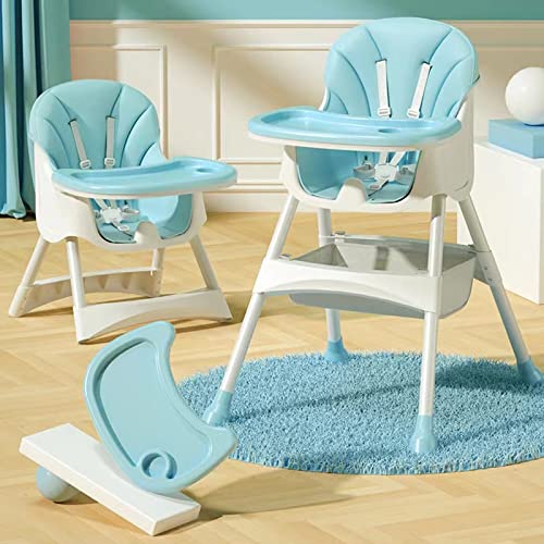 Honelevo Baby Portable Feeding Safety High Chair with Meal Tray (Blue)