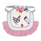 Attraktiv und stilvoll: Der Hühnersattel ist ein Stück Hühnerkostüm, ein Mantel und eine Fliege, ein attraktives Kleid.