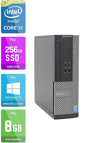 Dell Complete Dual 22 inch Monitors Optiplex 3020 SFF Set - Intel Core i5-4570, 8GB RAM - 250GB SSD - WiFi - Windows 11 Pro 64-Bit Desktop PC Computer (Renewed)