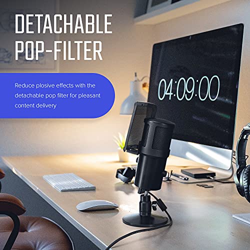 Creative Live! Mic M3 24-Bit/96Khz Usb Microphone With Cardioid/Omni Polar Patterns, Mic-Monitoring, Mute Button, Detachable Pop Filter/Table Stand #TOP5