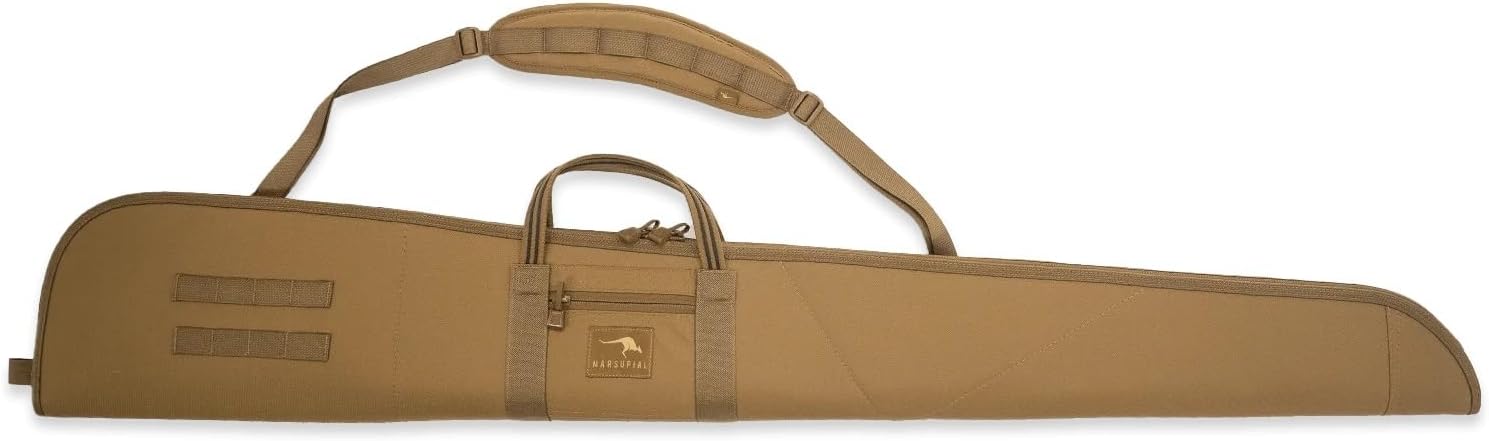 Marsupial Gear Shotgun Case - Lightweight Padded Gun Bag with Modular Storage Shoulder Strap and Foam Protection