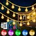 Guirlande Lumineuse Boules, Ollny 15M 100 LED Guirlande Extérieure et Intérieur, 16 Couleurs et 4 modes, USB Guirlande LED avec Télécommande, Lumière Déco pour la Fête, Noël, Mariage, Maison, Jardin
