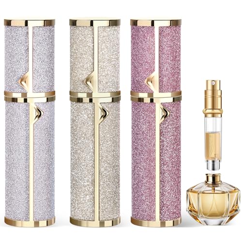 3PCS Perfume Travel Refillable Bottle 5ml Bottom-Filling Travel P...