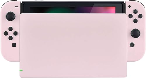 eXtremeRate Cherry Blossoms - Carcasa Joycon con agarre suave al tacto y botones de juego completo para Nintendo Switch, placa frontal de repuesto