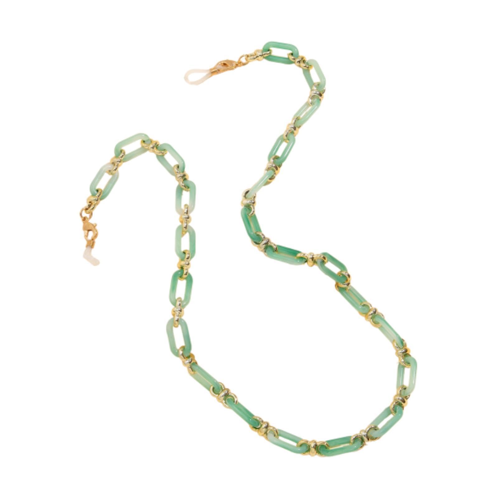 UJEAVETTE Glasses Chain Holder Acrylic Sunglasses Lanyard for Office Photo Props Beach Green-picture-22