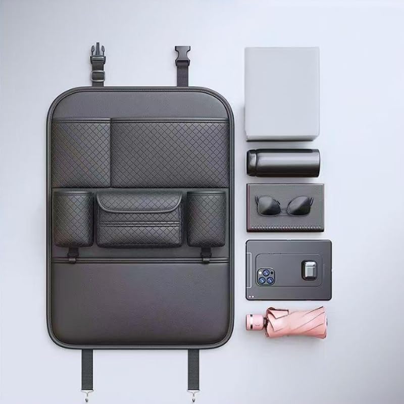 Organizer Bagagliaio Auto per Dongfeng Box 2024-2025, Borsa Portabagagli Pieghevoli Auto Portaoggetti Oxford Impermeabile, Nero,2PCS