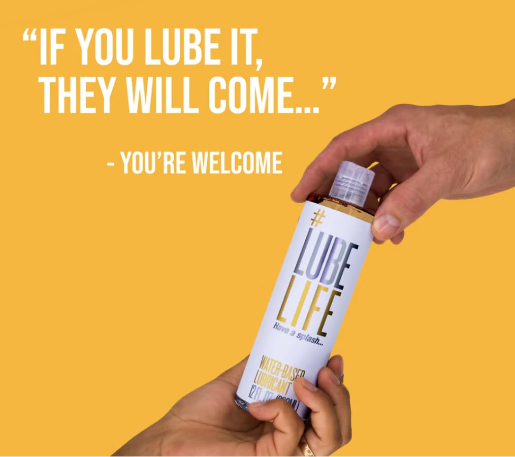 LubeLife Water-Based Lube – Personal Lubricant for Men, Women & Couples, Travel Size, Non-Staining, Easy Clean-Up, Toy-Safe, 8 Fl Oz: 8 Fl Oz (Pack of 2)