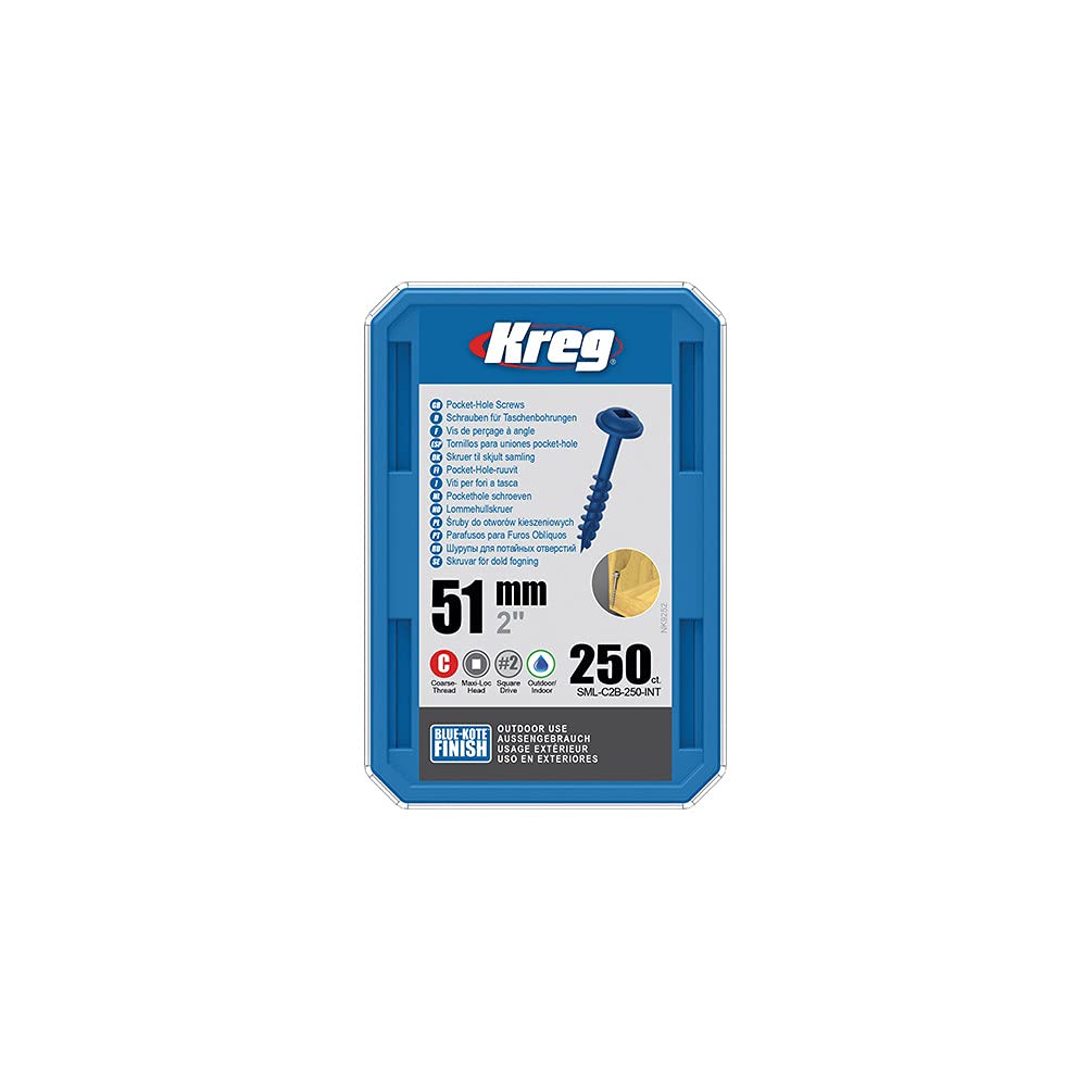 Kreg Blue-Kote Pocket-Hole Screws – 51mm