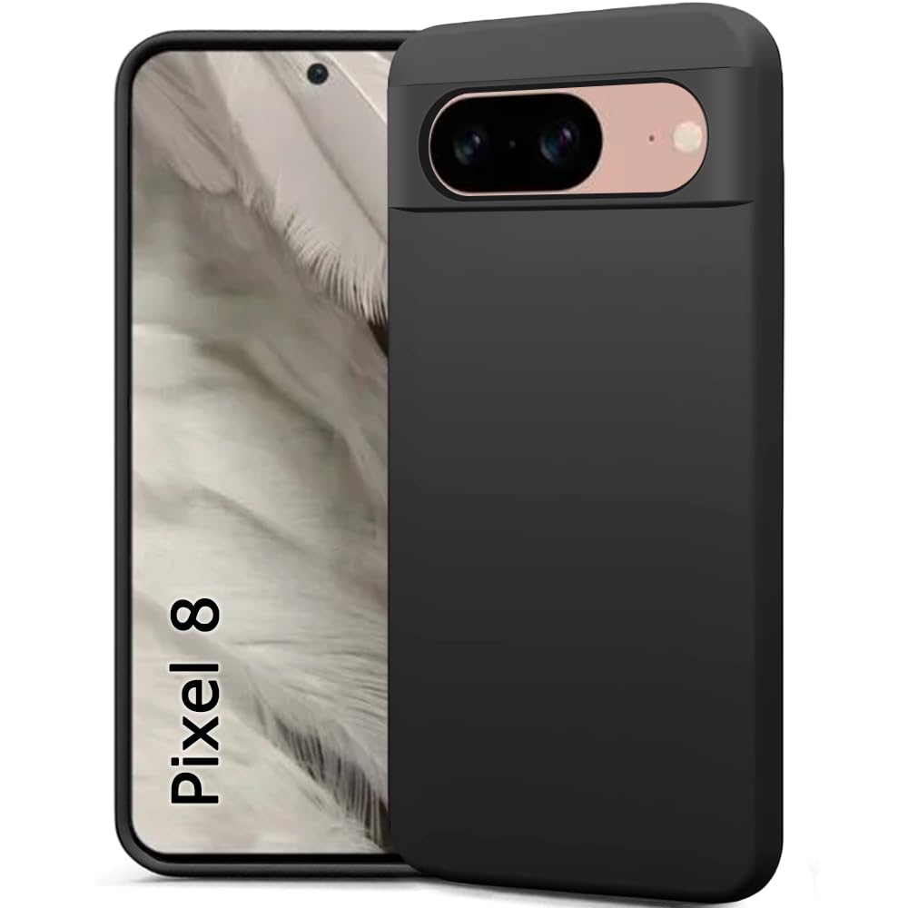 TheGiftKart Genuine Liquid Silicone Back Cover Case for Google Pixel 8 | Soft Micro-Fibre Lining Inside | Camera Protection Bump | Shockproof Back Cover Case for Google Pixel 8 (Black) (B0CKFKR1F8) Amazon Price History, Amazon Price Tracker