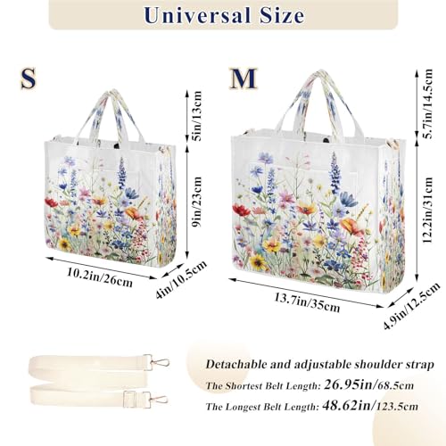 Spring Flower Women's Tote Handbags Top Handle Satchel Shoulder Bag Crossbody Bag3