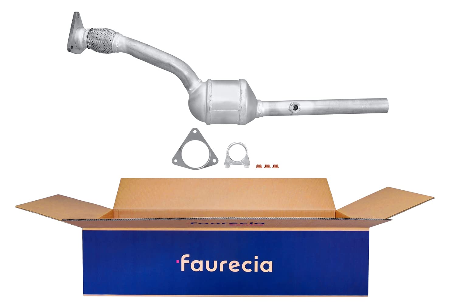 HELLA 8LE 366 053-611 Catalyseur - Easy2Fit® Kit - Euro 4 - une piece - Kit avec pièces d'assemblage - pour p.e. RENAULT LAGUNA II