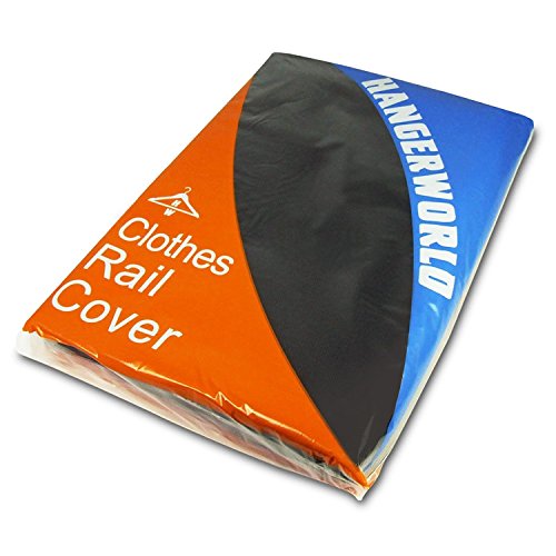 HANGERWORLD Clothes Rack Cover - 4ft Wide, Breathable Nylon, Black with Zipper (Cover Only) - Thumbnail 3