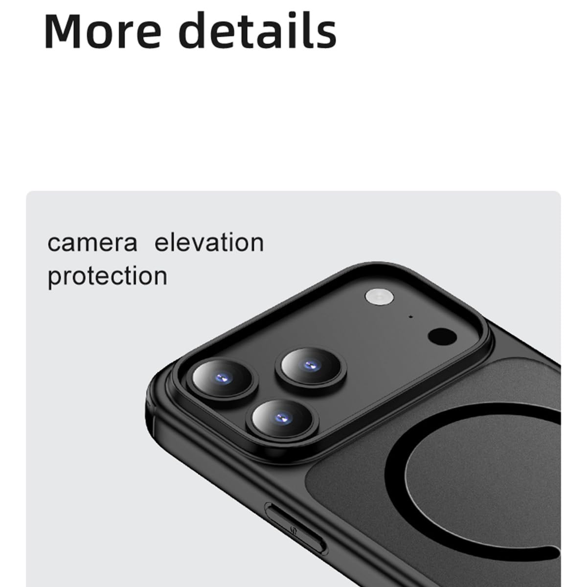 Funda para iPhone Air, Transparente Mate Esmerilado, magnética, con Carga inalámbrica, Cubierta Trasera de TPU a Prueba de Golpes (para iPhone Air/Gris magnético)