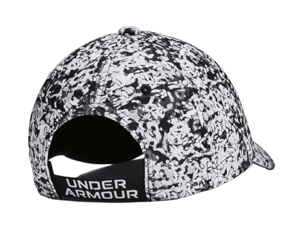 Under Armour Girls' UA Wordmark Hat, Black/Gray, One Size2