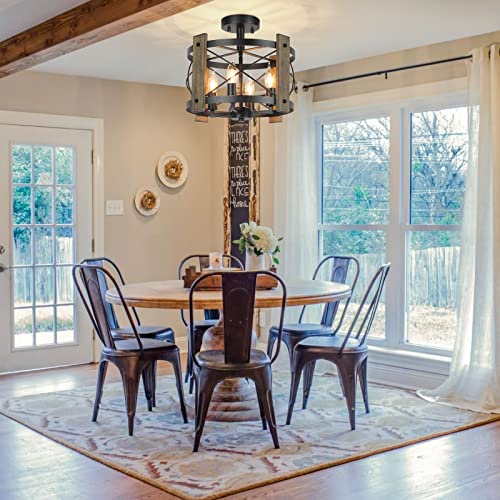 Brighthome Farmhouse Rustic Light Fixture Ceiling Mount thumb #6