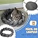 PawHut Hundebett Hundekissen kleine Hunde, Ø55 x 14 cm Hundekorb waschbarer flauschig Hundesofa Hundematte mit weiche Polsterung, Grau