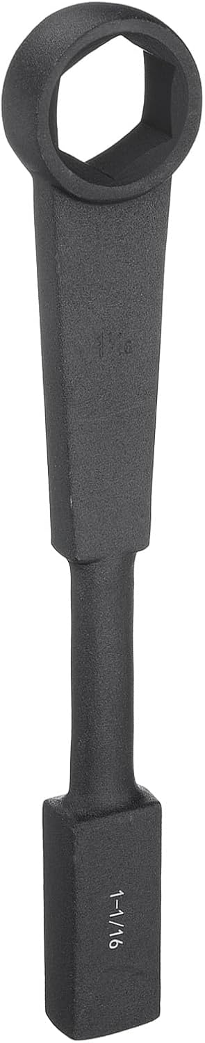 HARFINGTON 2 Inch 6-Point Flat Strike Wrench Slogging Ring Spanner Straight Handle Box End Striking Wrenches