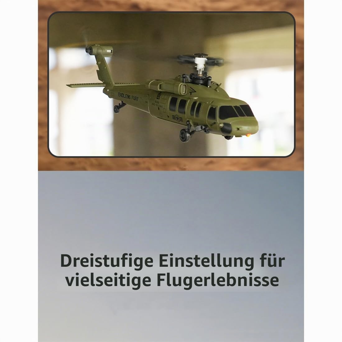UH-60 2,4 GHz 5-Kanal Flybarless-Modellhubschrauber Mit Barometrischer Höhenhaltung, Optischer Positionsbestimmung EIN-Tasten-Flug In Rückenlage (RTF)