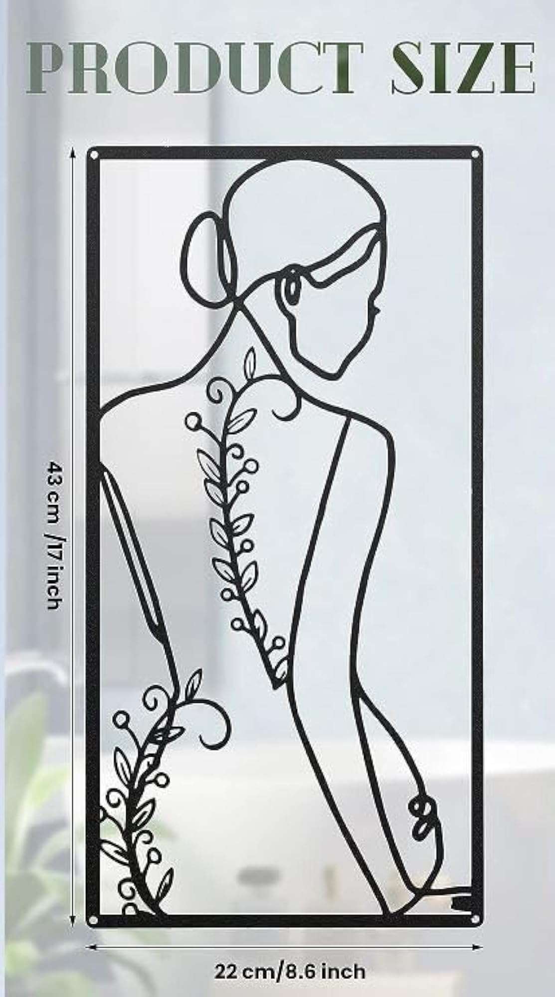 Minimalist Metal Wall Art, Modern Abstract Sculpture