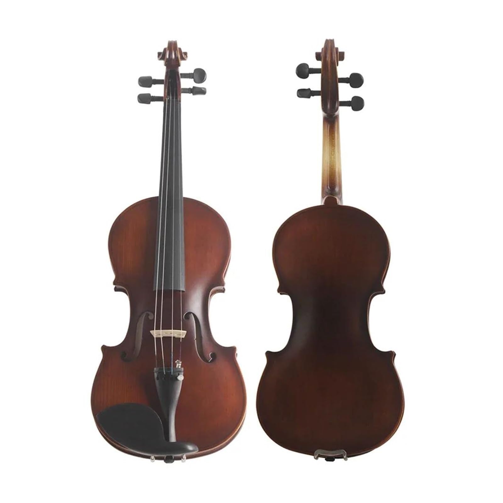 Violín 4/4 Panel De Madera Maciza Con Estuche Cuerdas De Arco Reposapiés Afinador Accesorios Instrumento De Violín