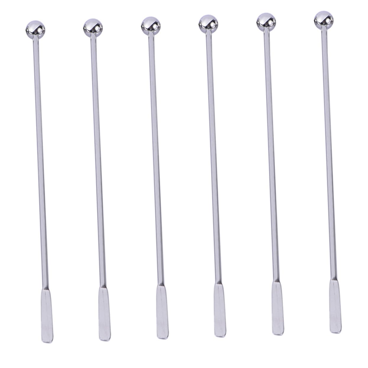 COLLBATH 6pcs Bar Stirring Rods Stylish Cocktail Stir Sticks for Every Occasion