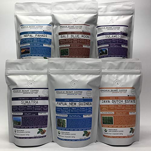 Café en grano Smokin Beans Combo Indonesia 6 bolsas 8 oz miniatura 2