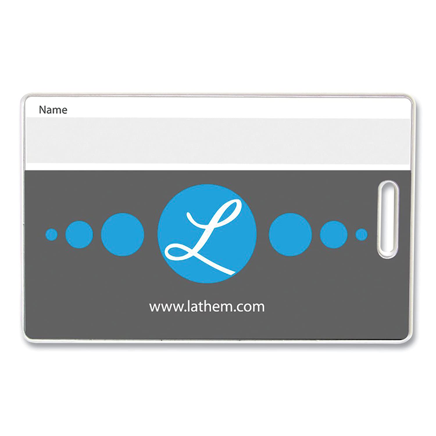 Lathem Payclock Express System Badge - 15 / Pack - PayClock Print/Message - Rectangular Shape - Whi