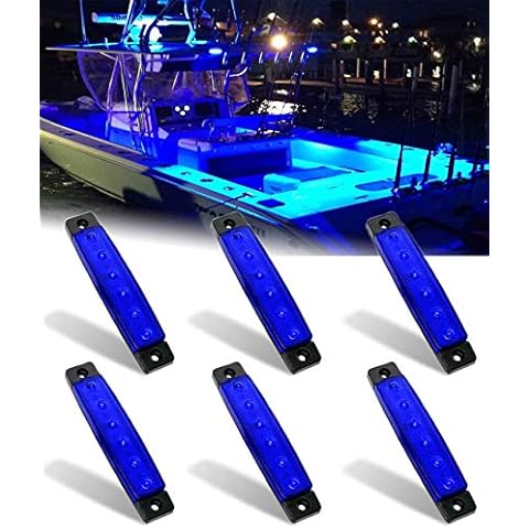 Shangyuan 6PCS Marine LED Strip Lights Cover