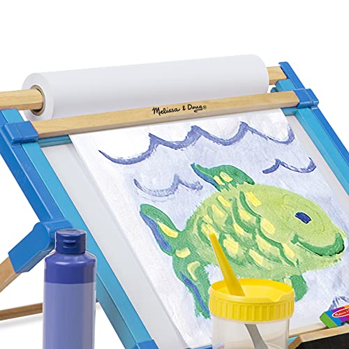 Melissa & Doug Deluxe Double-Sided Tabletop Easel (Arts & Crafts, 42 Pieces, 17.5” H X 20.75” W X 2.75” L, Great Gift For Girls And Boys - Best For 3, 4, 5 Year Olds And Up) #TOP4