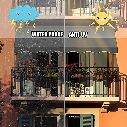 Toldo resistente a los rayos UV para cafetería en jardín con tejido impermeable 3