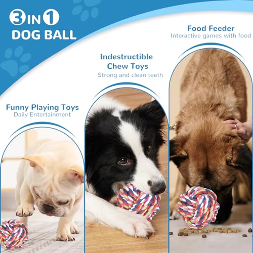 3 pezzi Giocattoli con Corda da Masticare per