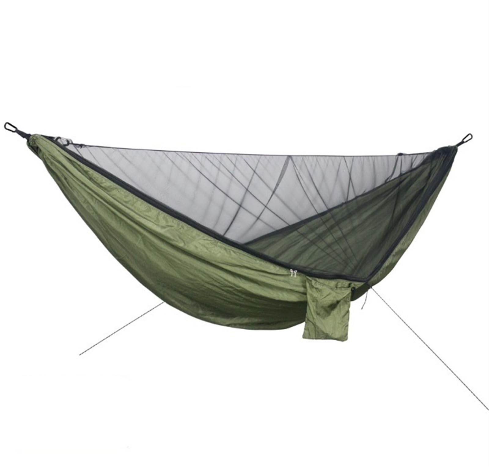 Hamak Ultralekki, Hammock Hamak Kempingowy 290x140 Cm, Niezbędnik, Lekki Przenośny Podwójny I Pojedynczy Z Paskami Na Drzewo na Kemping, na Zewnątrz(B)