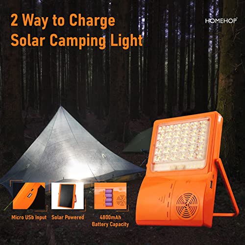 Homehop Solar led Lights for Home Outdoor Indoor Garden Emergency Portable Rechargeable Waterproof Camping lamp with Mobile Charging , Bluetooth Speaker