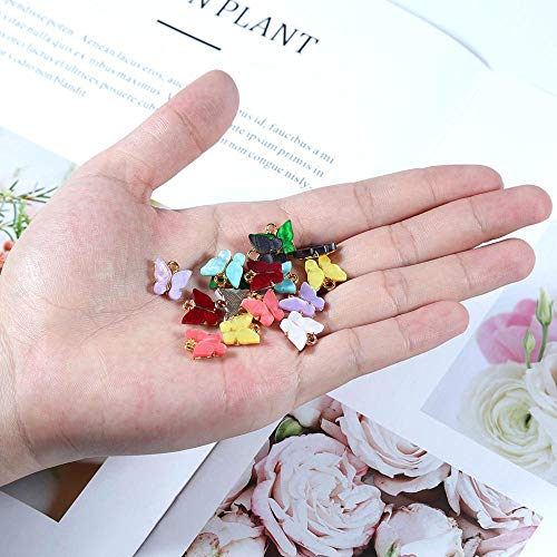 Bnresale Women Assorted Trendy Acrylic Butterfly Charms Diy Aesthetic Earring Making Supplies, 18Pcs #TOP3