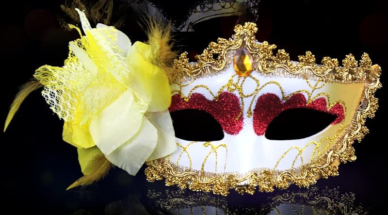 Amazon.co.jp: ベネチアン マスク 7個 セット コスチューム用小物 : ホビー