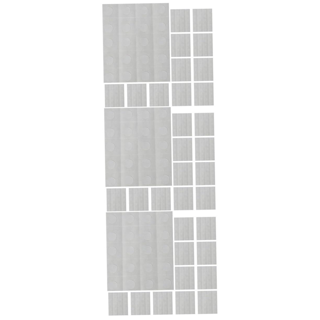 HOMSFOU 3sets Self-Adhesive Dots Double-Sided Tape Removable Adhesive Dots No Trace Sticker for Crafts Decorations 25sheets*3